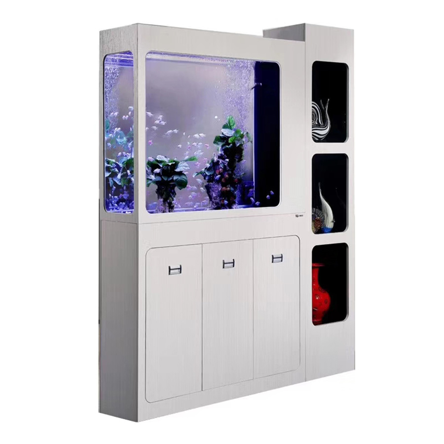 書柜魚缸定做項目——龍威水族